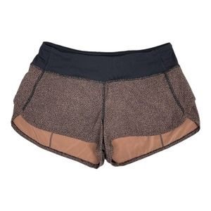 Lululemon Speed Short 4 Way Stretch *2.5" 4 Chakra Print Henna Black Running